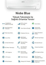 E.C.A. Niobe Blue ESA1418A100 R32 18000 Btu Inverter Split Duvar Tipi Klima