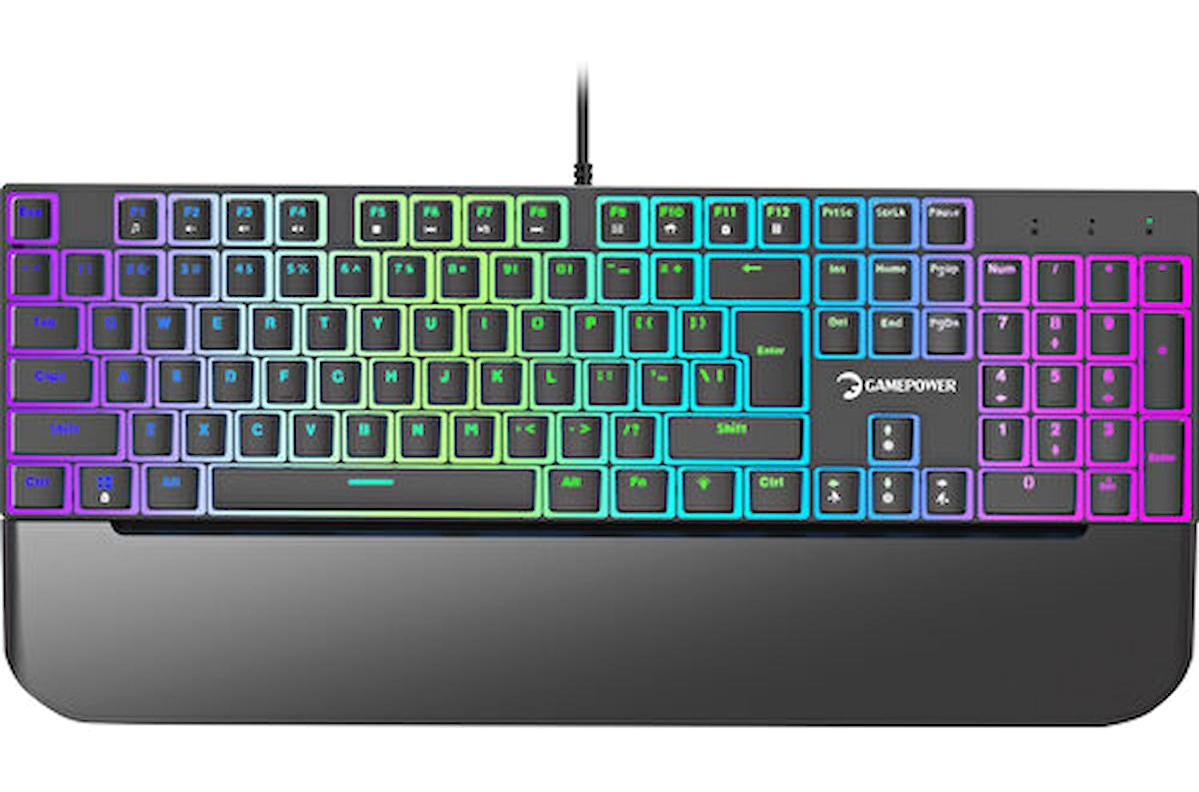Gamepower Suki Türkçe Q RGB 104 Tuşlu Blue Switch Kablolu Siyah Mekanik Gaming Klavye