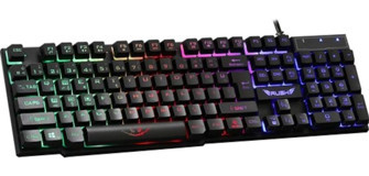 Rush RK112 Q RGB Mecha-Membrane Switch Kablolu Siyah Mekanik Hisli Gaming Klavye