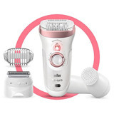 Braun Silk Epil 9 9855 Sensosmart Kablosuz Islak Kuru 3'ü 1 Arada Epilatör Beyaz