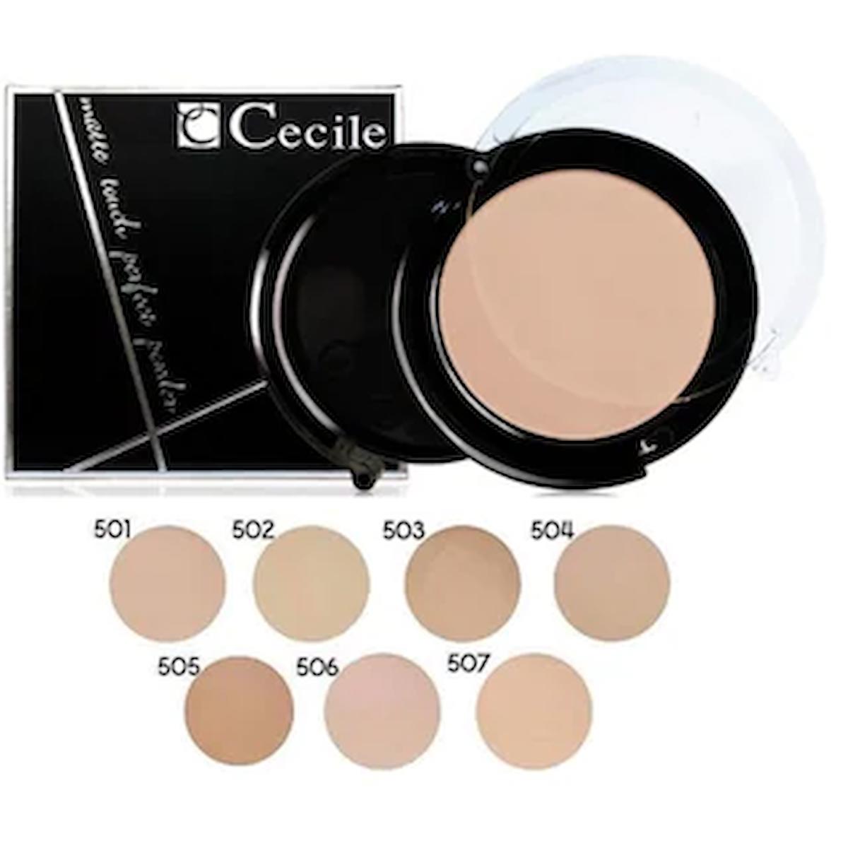 Cecile 501 Islak ve Kuru Kullanımlı Mat Pudra
