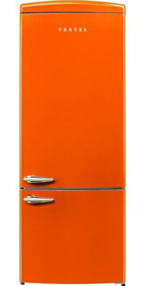 Vestel NFK52111 471 lt No-Frost Retro Turuncu Buzdolabı