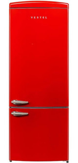 Vestel NFK52211 471 lt No Frost Retro Kırmızı Buzdolabı