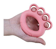 Joints Dirençli Parmak Geçmeli El Egzersiz Simidi Orta Direnç - Pembe Renk