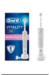 Oral-B Vitality D100 Sensi Ultrathin Box Şarjlı Diş Fırçası Beyaz