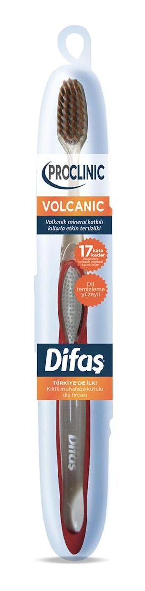 Difaş Proclinic Volcanic Diş Fırçası Kırmızı
