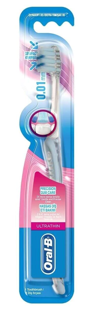 Oral-B Ultrathin Ekstra Yumuşak Kompakt Hassas Diş Eti Bakımı Diş Fırçası Mavi