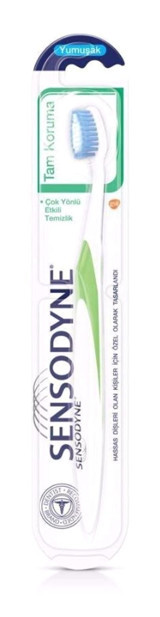 Sensodyne Tam Koruma Yumuşak Diş Fırçası Beyaz Yeşil