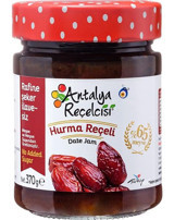Antalya Reçelcisi Şekersiz Hurma Reçeli 370 gr