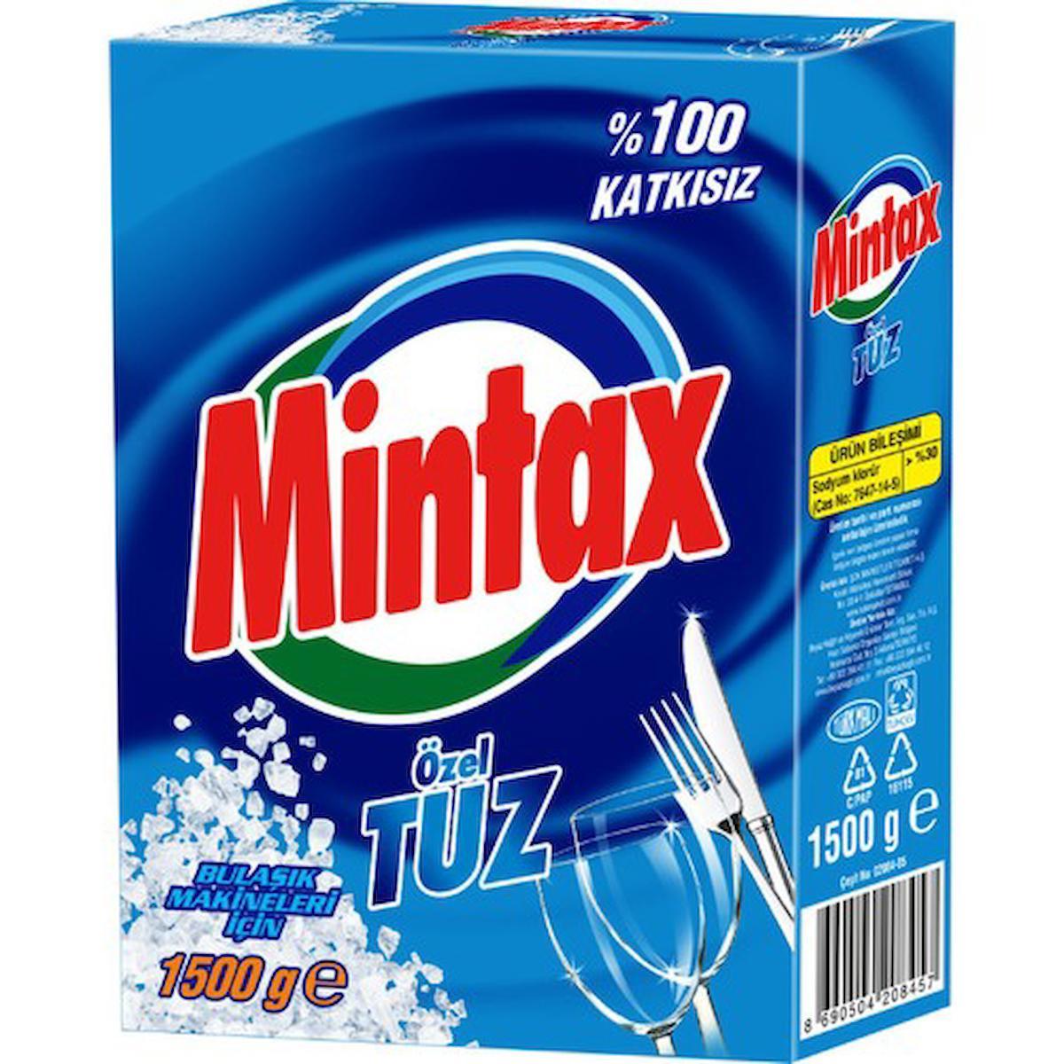 Mintax Katkısız Bulaşık Makinesi Tuzu 1.5 kg