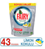 Fairy Platinum Limonlu Tablet Bulaşık Makinesi Deterjanı 43 Adet