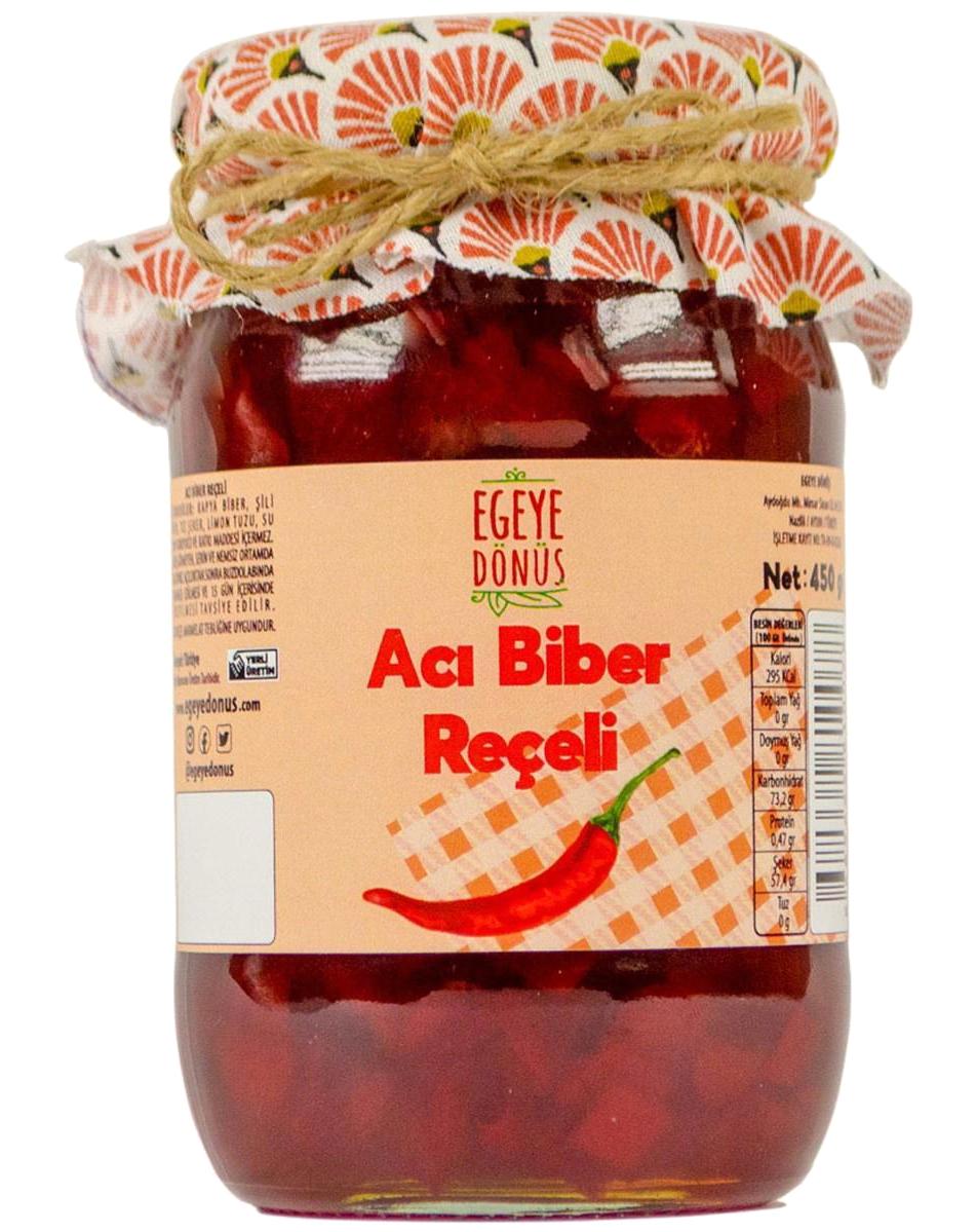 Egeye Dönüş Geleneksel Acı Biber Reçeli 450 gr