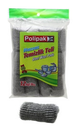 Polipak Bulaşık Teli Teli 12'li