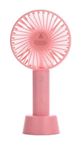Ateştech Mini 3 Kademeli El Tipi Vantilatör Pembe