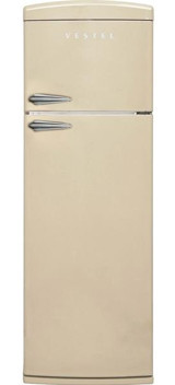 Vestel SC32211 Çift Kapılı Statik 311 lt Retro Bej Buzdolabı