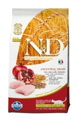 N&D Düşük Tahıllı Tavuklu Narlı Kısırlaştırılmış Yetişkin Kuru Kedi Maması 15 kg