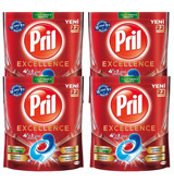Pril Excellence 4'ü 1 Arada Tablet Bulaşık Makinesi Deterjanı 4x22 Adet