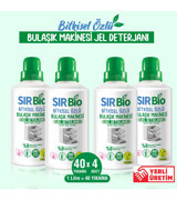 Sır Bio Bitkisel Özlü Jel Bulaşık Makinesi Deterjanı 4 x 1000 ml
