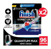 Finish Quantum Max Tablet Bulaşık Makinesi Deterjanı 2x48 Adet
