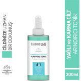 Cliniclab Karma ve Yağlı Cilt Arındırıcı Yüz Toniği 200 ml