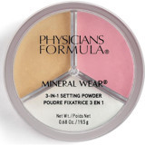 Physicians Formula Mineral Wear 3 In 1 Sabitleyici Tüm Ciltler İçin Işıltılı Toz Pudra Açık