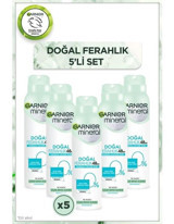 Garnier Mineral Doğal Ferahlık Pudrasız Ter Önleyici Sprey Kadın Deodorant 5x150 ml