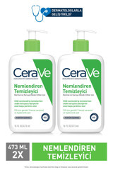 Cerave Nemlendirici Kuru Ciltler İçin Yüz Temizleme Jeli 2x473 ml