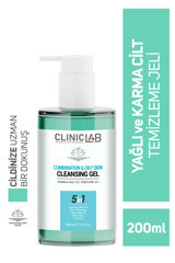 Cliniclab Yağlı ve Karma Ciltler İçin Yüz Temizleme Jeli 200 ml