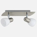 Eglo Enea 40 W Ledli E14 Duy Sıvaüstü 2'li Spot Gümüş