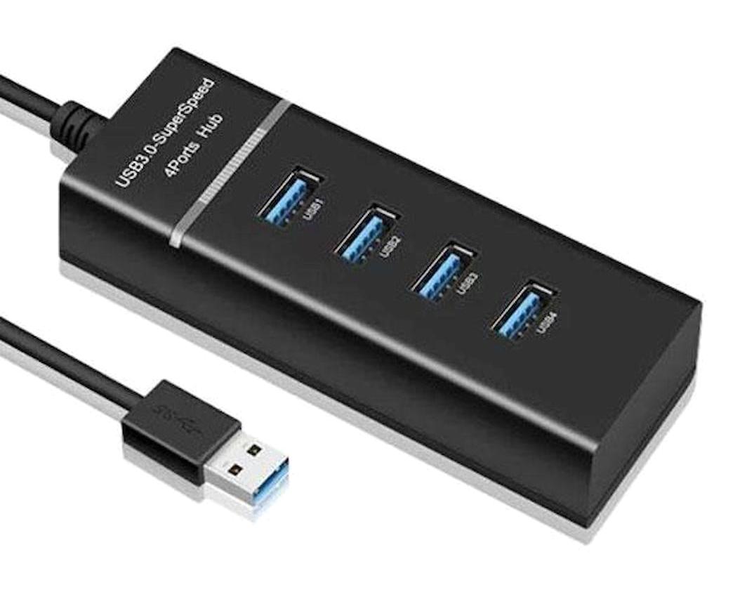 Hadron HDX7017 Usb 3.0 Hub 1 Port + Usb 2.0 3 Port 27cm USB Çoklayıcı