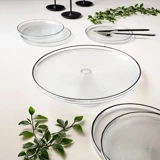 Fecra Loren 7 Parça Pasta Ve Sunum Seti Siyah Fileli