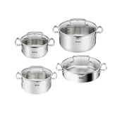 Tefal Duetto İndüksiyon Tabanlı 8 Parça Çelik Tencere Seti Çelik