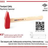 İzeltaş Tesviyeci Çekiç 200GR