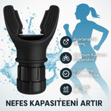 Anorsel Ayarlanabilir Dirençli Nefes Egzersiz Aleti - Siyah
