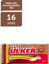 Ülker PÖTİBÖR Çifte Kavrulmuş Bisküvi - 175 gram - 16 Adet