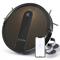 Coredy R750 Moplu Çift Fırçalı Hepa Filtreli 2000 Pa Siyah Robot Süpürge ve Paspas