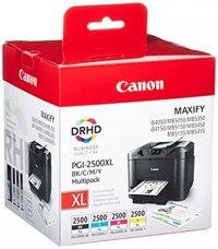 Canon PGI-2500XL Orijinal 4 Renkli Kartuş Seti