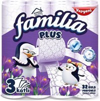 Familia Sihirli Çiçek 3 Katlı Kokulu Renkli 32'li Rulo Tuvalet Kağıdı