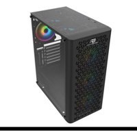 Power Boost VK-M202B RGB Mesh Sıvı Soğutmalı 2 Fanlı Siyah Dikey Kullanım Mid Tower Oyuncu Bilgisayar Kasası