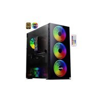 Cyperpunk AX6 RGB Mesh 4 Fanlı Siyah Dikey Kullanım Full Tower Oyuncu Bilgisayar Kasası