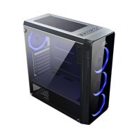 Power Boost VK-G3904S RGB Mesh Sıvı Soğutmalı 2 Fanlı Siyah Dikey Kullanım Mid Tower Oyuncu Bilgisayar Kasası