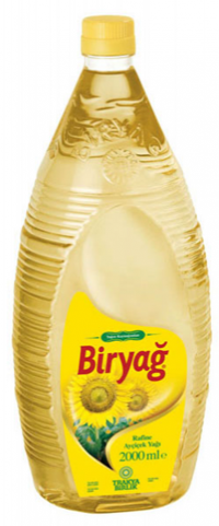 Biryağ Rafine Pet Ayçiçek Yağı 2 lt