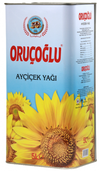 Oruçoğlu Teneke Ayçiçek Yağı 5 lt