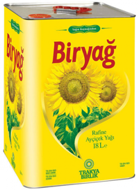 Biryağ Rafine Teneke Ayçiçek Yağı 18 lt