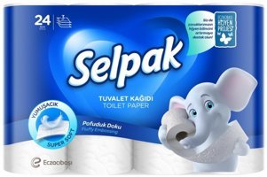 Selpak Hijyen 3 Katlı 24'lü Rulo Tuvalet Kağıdı