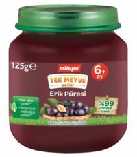 Milupa Tek Meyve Serisi Erik Laktozsuz Tahılsız Kavanoz Maması 125 gr