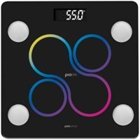 Polosmart PSC12 Yağ Ölçen Vücut Analizi Yapan Bluetoothlu Kas Ölçen Cam Dijital Akıllı Tartı Siyah