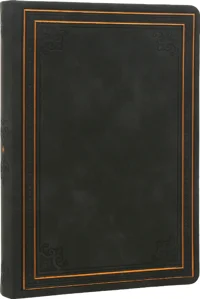 Vintage Old Book Defter Düz 14x20 Cm Siyah