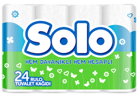 Solo 2 Katlı 24'lü Rulo Tuvalet Kağıdı