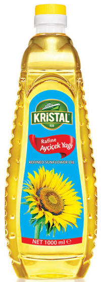 Kristal Rafine Pet Ayçiçek Yağı 1 lt